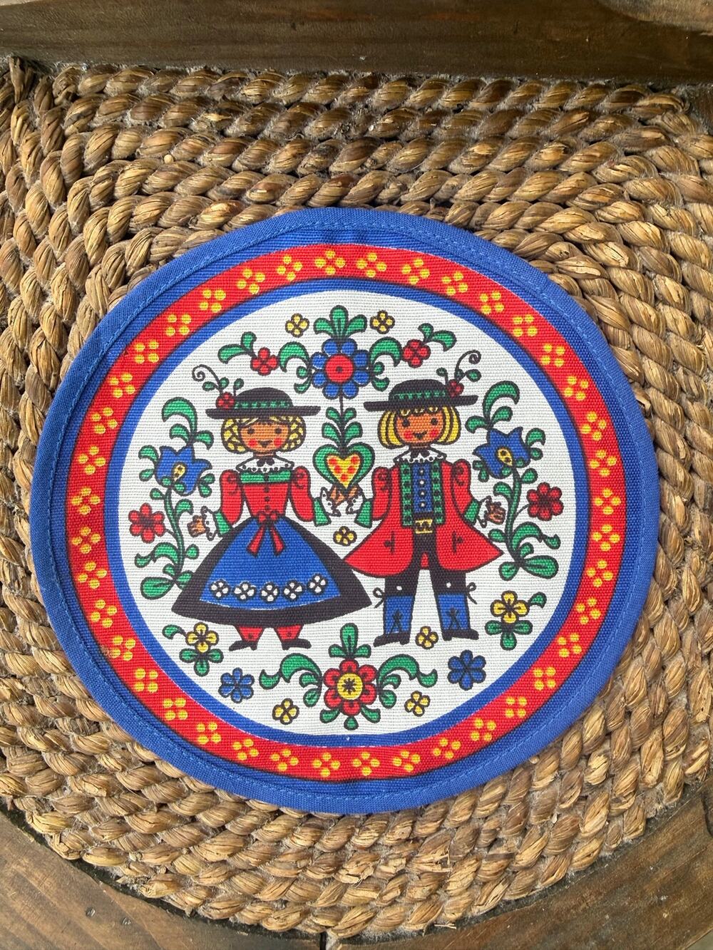 Vintage German Folk Art Doily